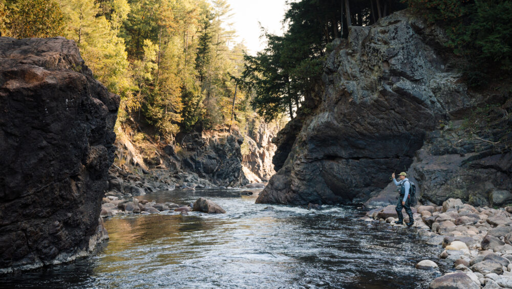 Cold water, bright sun, good flow…